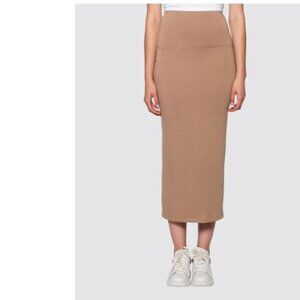New Bleusalt Tube Midi Skirt in Camel Tan Sz 1 (S)